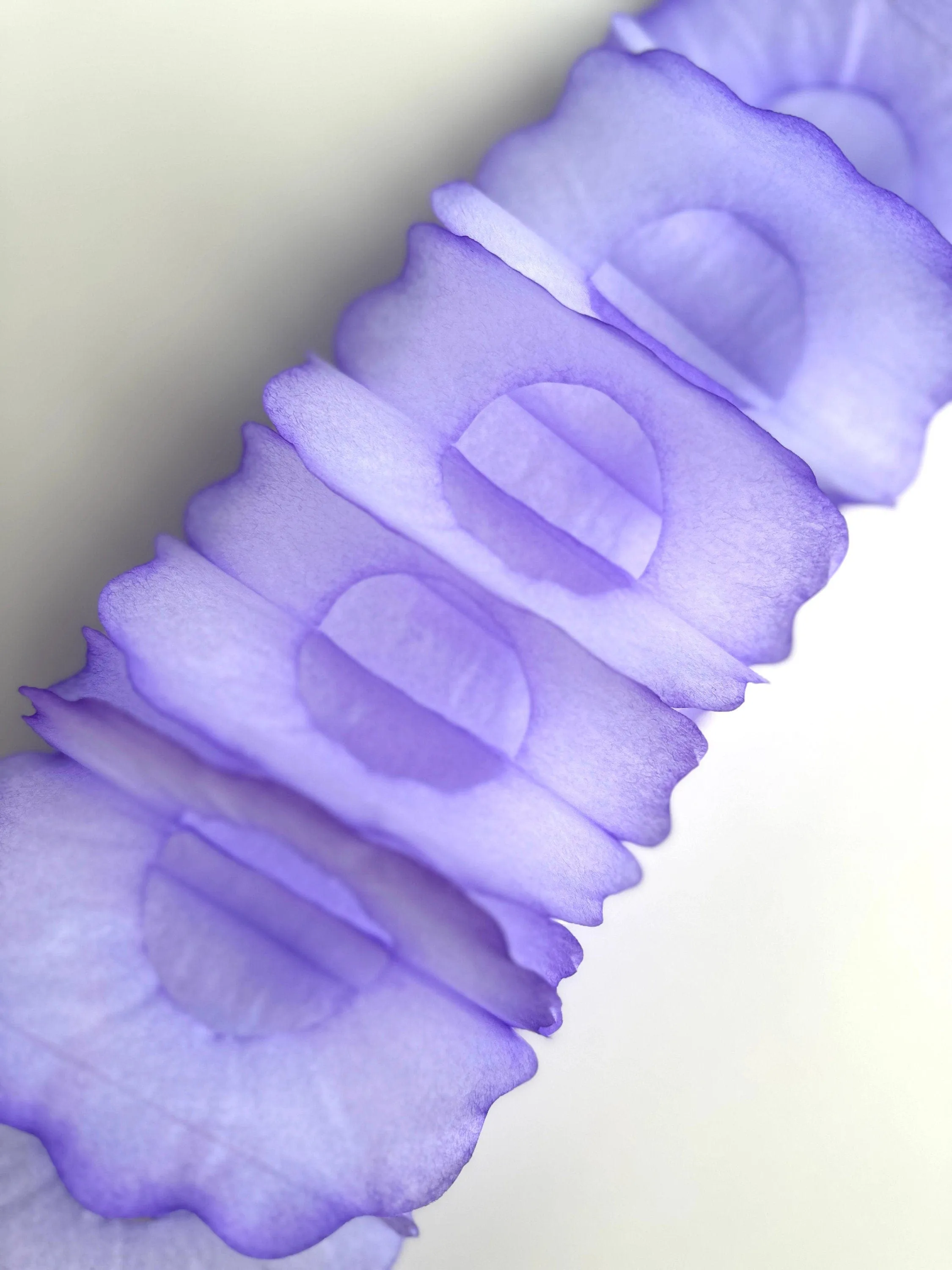 Lavender Classic vintage Paper Garlands - set of 3 -  142 " /  360cm - reusable